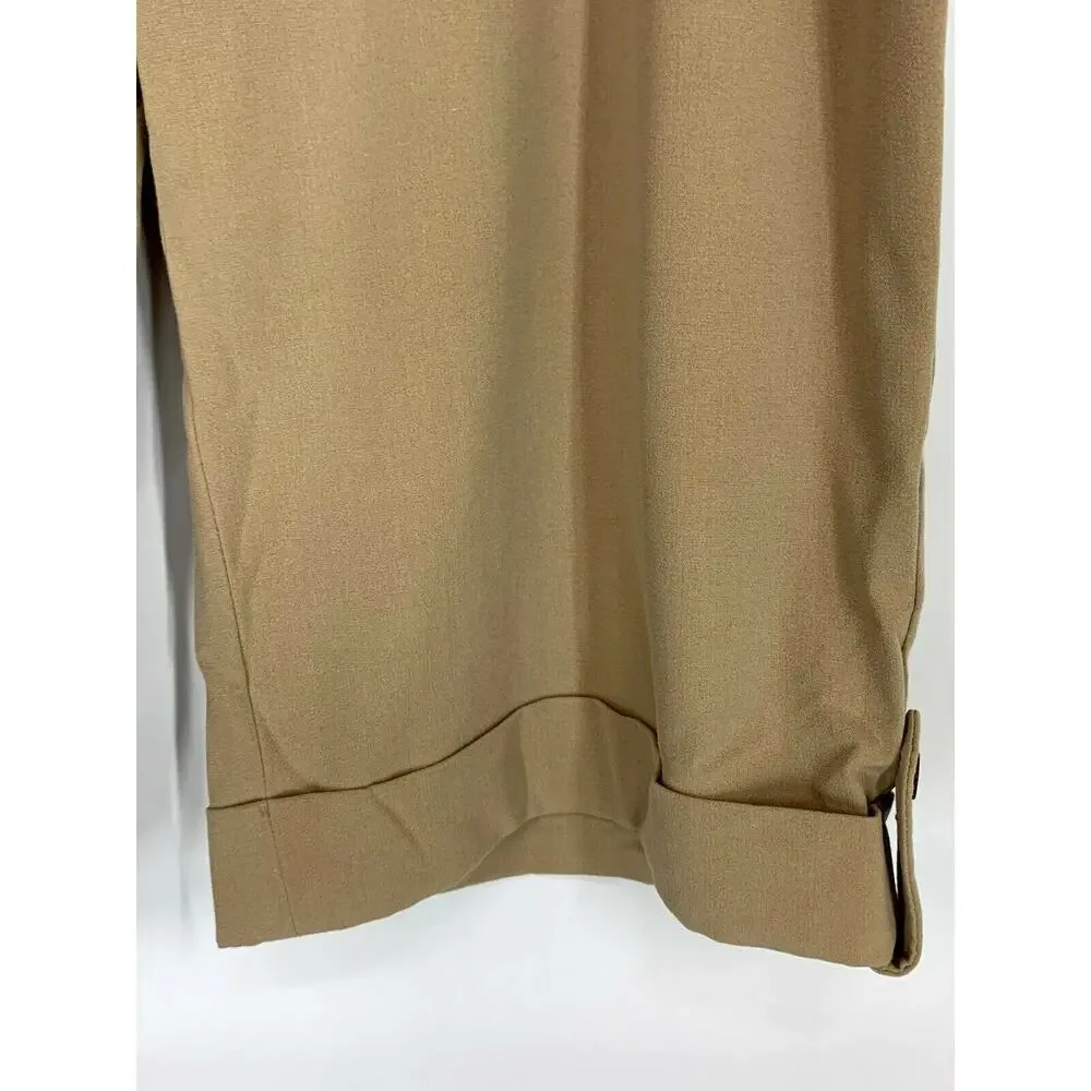 Larry Levine Woman Tan Capri Convertible pants 22W
